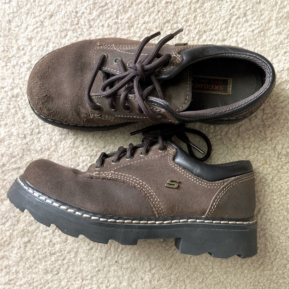 Skechers Brown suede Oxford shoes women’s